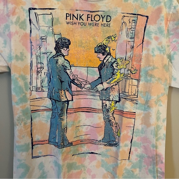 Urban Outfitters Pink Floyd Wish You Were Here Tie-Die T-Shirt - Men’s Medium - Picture 2 of 4